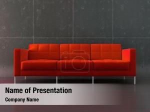 Red Sofa PowerPoint Template