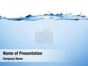 Bubbles water air over white PowerPoint Template