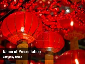 During chinese lanterns new year