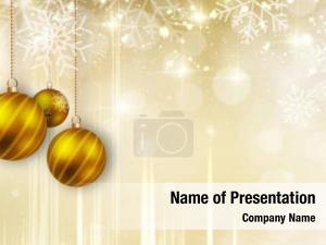 Christmas tree abstract christmas toys  PowerPoint Template