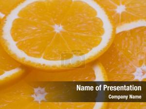 Bright Orange Background PowerPoint Template