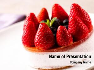 Strawberry Cake PowerPoint Template
