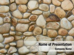 Stone rough weathered wall texture, PowerPoint Template