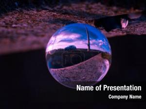 Crystal Globe PowerPoint Template