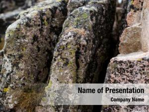 Rock, old mountain natural  PowerPoint Template