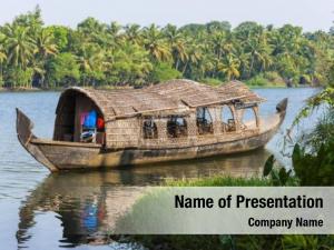 Network backwaters kerala 1500 canals PowerPoint Template