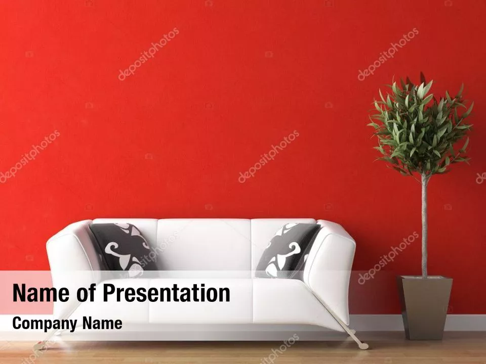 Red and White Interior