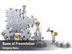 Building Puzzle PowerPoint Template
