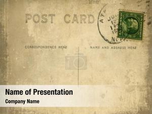 Stamp Style Frame Abstract PowerPoint Template