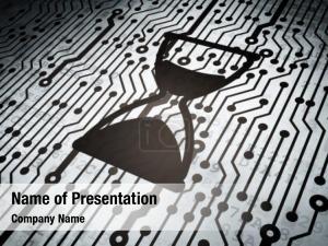 Computer Sandglass PowerPoint Template