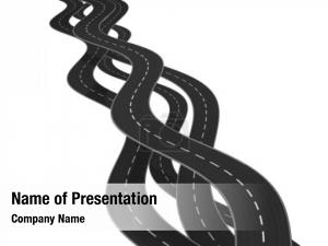 Roads Illustration PowerPoint Template