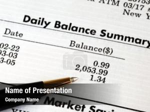 Account Balance PowerPoint Template