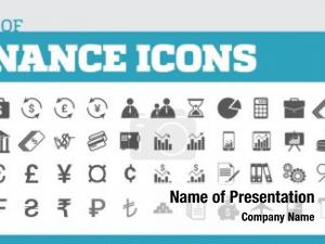 Flat Design Finance Icons PowerPoint Template