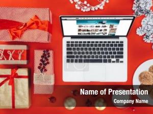 Christmas Presents Online PowerPoint Template