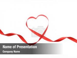 Heart Ribbon PowerPoint Template