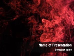 Red Smoke PowerPoint Template