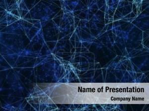 Dark Blue Polygonal PowerPoint Template