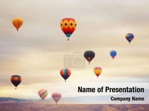 Vintage Hot Air Balloons PowerPoint Template