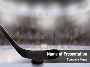 Hockey Puck PowerPoint Template