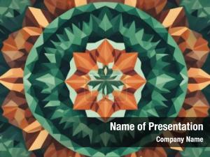 Mosaic Circle Abstract PowerPoint Template