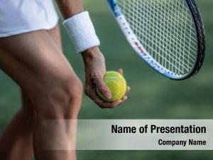 Tennis Player PowerPoint Template