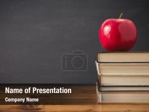 Apple and Books PowerPoint Template