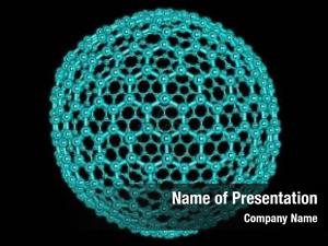 Molecular Structure Of Fullerene PowerPoint Template