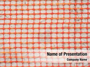 Gray  Orange Grid PowerPoint Template