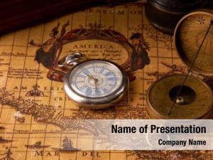 Pocket Compass On The Table