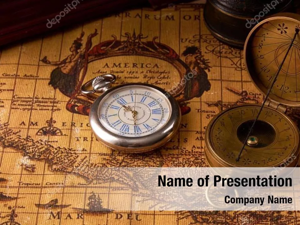 Pocket Compass On The Table