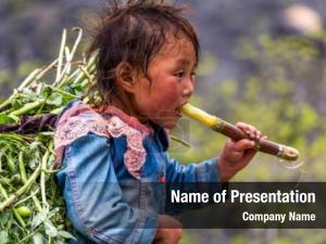 Child Labor In A Poor Country PowerPoint Template