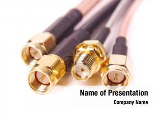 RF Connector PowerPoint Template