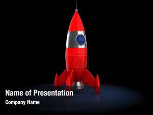 Cartoon Rocket PowerPoint Template