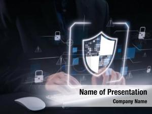 Computer Shield Software PowerPoint Template