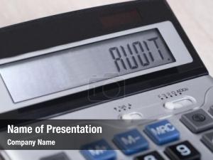 Audit closeup calculator display 