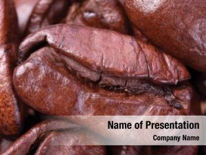 Blurry Coffee Beans PowerPoint Template