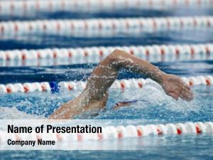Swimming Contest PowerPoint Template