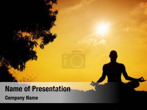 Yoga Meditation PowerPoint Template