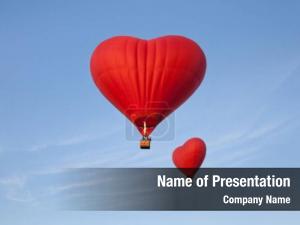 Flying Heart PowerPoint Template