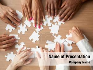 Team Building Puzzle PowerPoint Template