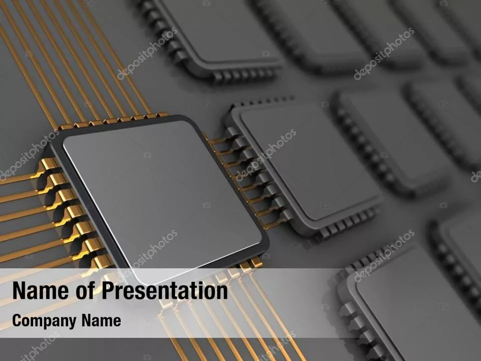 Microchip In Gray Colors