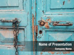 Old Door PowerPoint Template