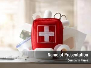 Emergency Medicine Chest PowerPoint Template