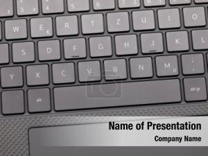 Gray Keyboard PowerPoint Template
