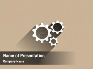 Flat Gears PowerPoint Template