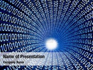 Binary Code Tube PowerPoint Template