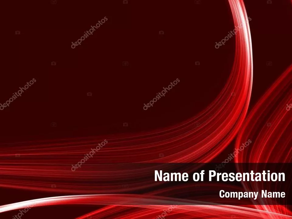 Red Flame Wave Abstract