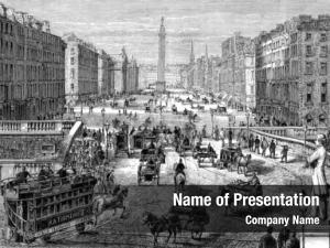 Old City Drawing PowerPoint Template