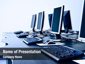 Computer Workstations PowerPoint Template