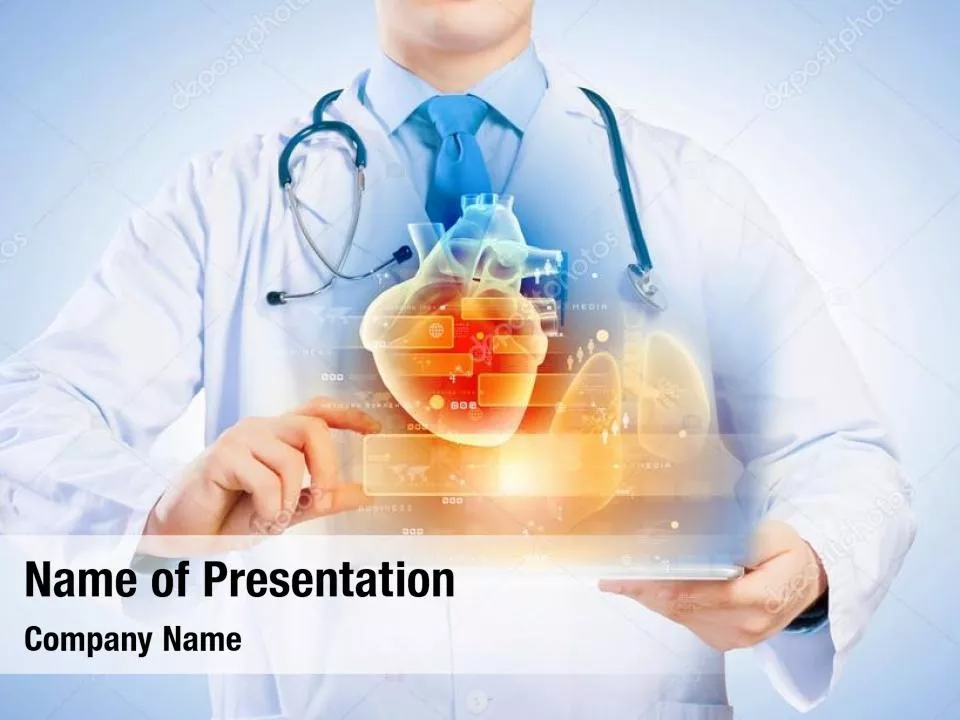 Doctor Holding a Tablet PC with Heart